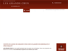 Tablet Screenshot of grandscrusdiscount.com